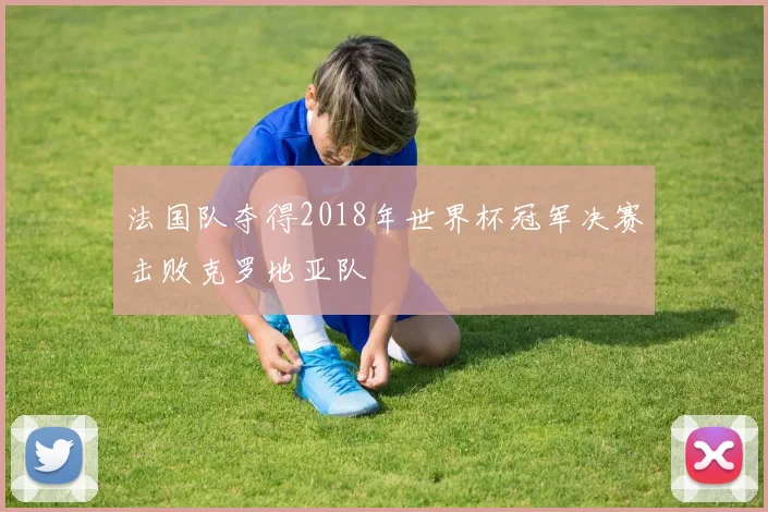 法国队夺得2018年世界杯冠军决赛击败克罗地亚队