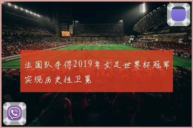 法国队夺得2019年女足世界杯冠军实现历史性卫冕